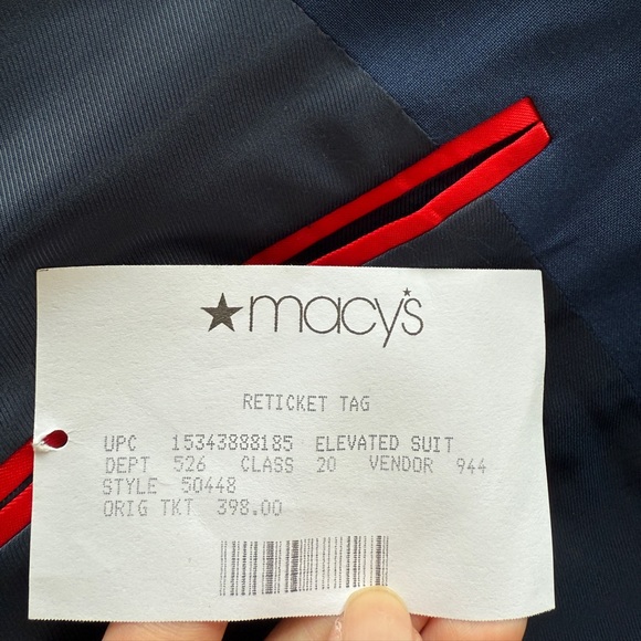 NWT $398 HUGO single-breasted wool-blend blazer sz 42L - Picture 13 of 16